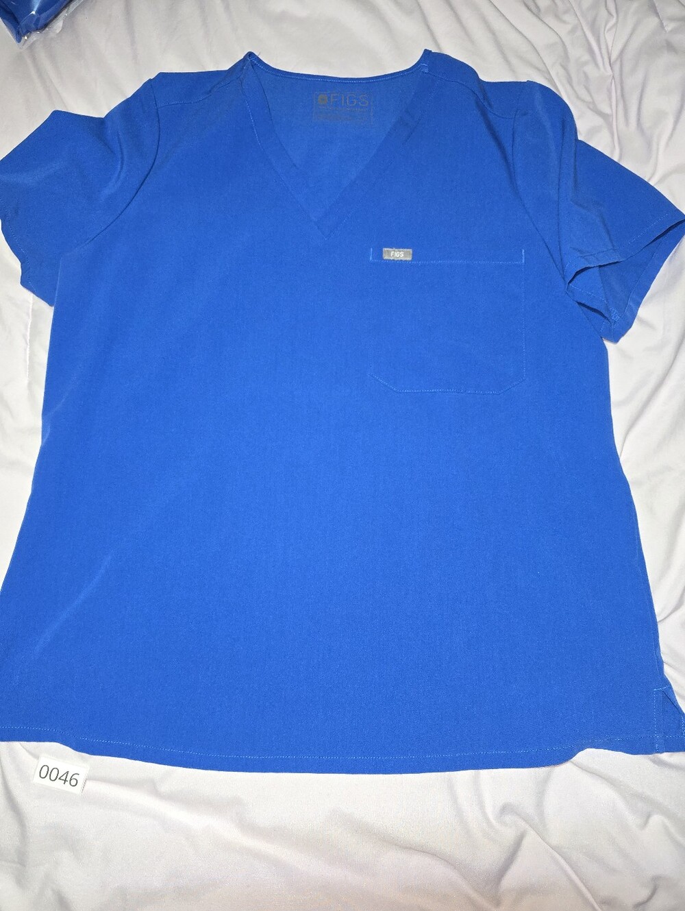​FIGS Catarina Royal Blue One-Pocket Scrub Top - Women's XL